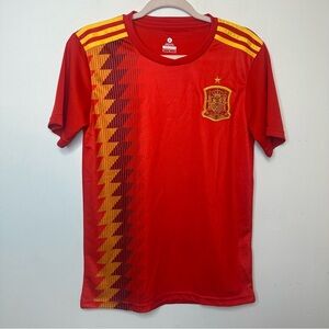 Men’s Red Spain Soccer Jersey No Brand Size S Small